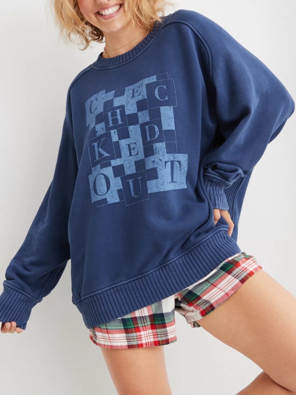 Aerie Oversized Crewneck Sweatshirt Down To Earth